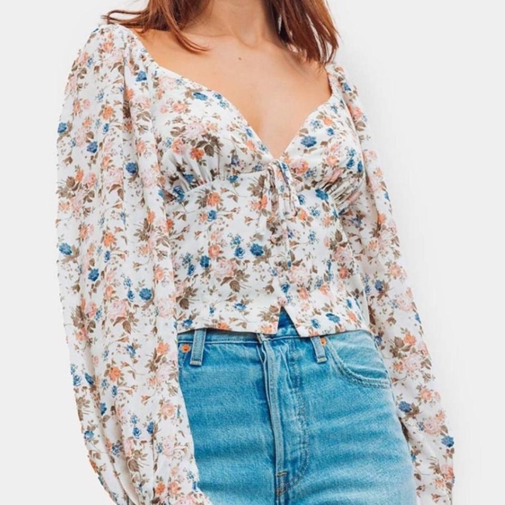 Francesca’s Floral Print Women's Top